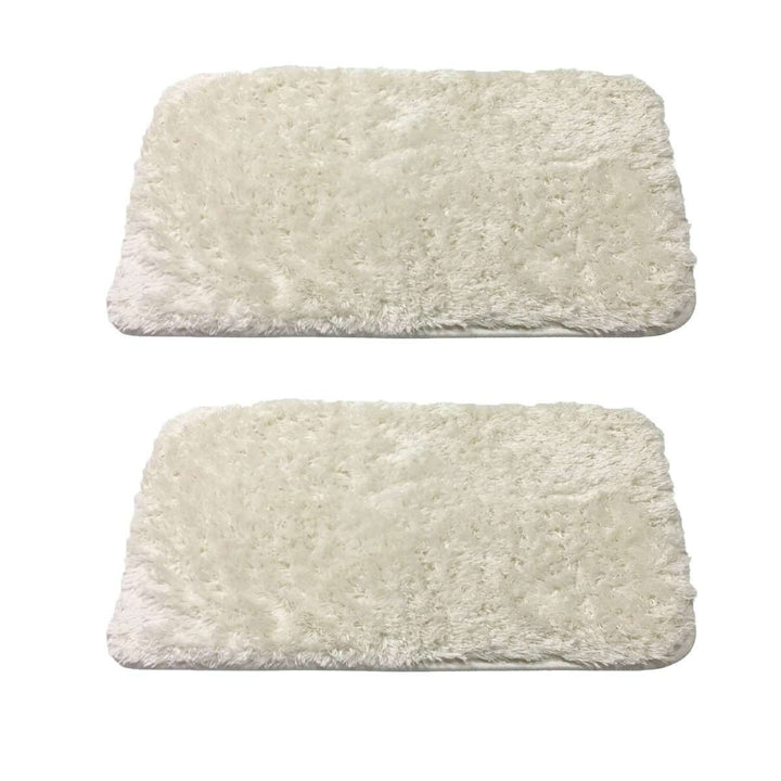 2-Piece Savannah White Bath Rug